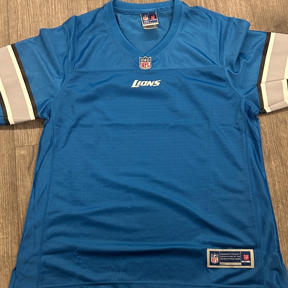 NFL Lions Jersey Personalized option size Medium